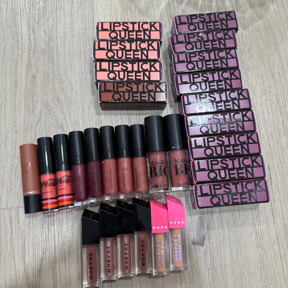 Lip Gloss Lipstick Bundle Morphe BareMinerals Mac